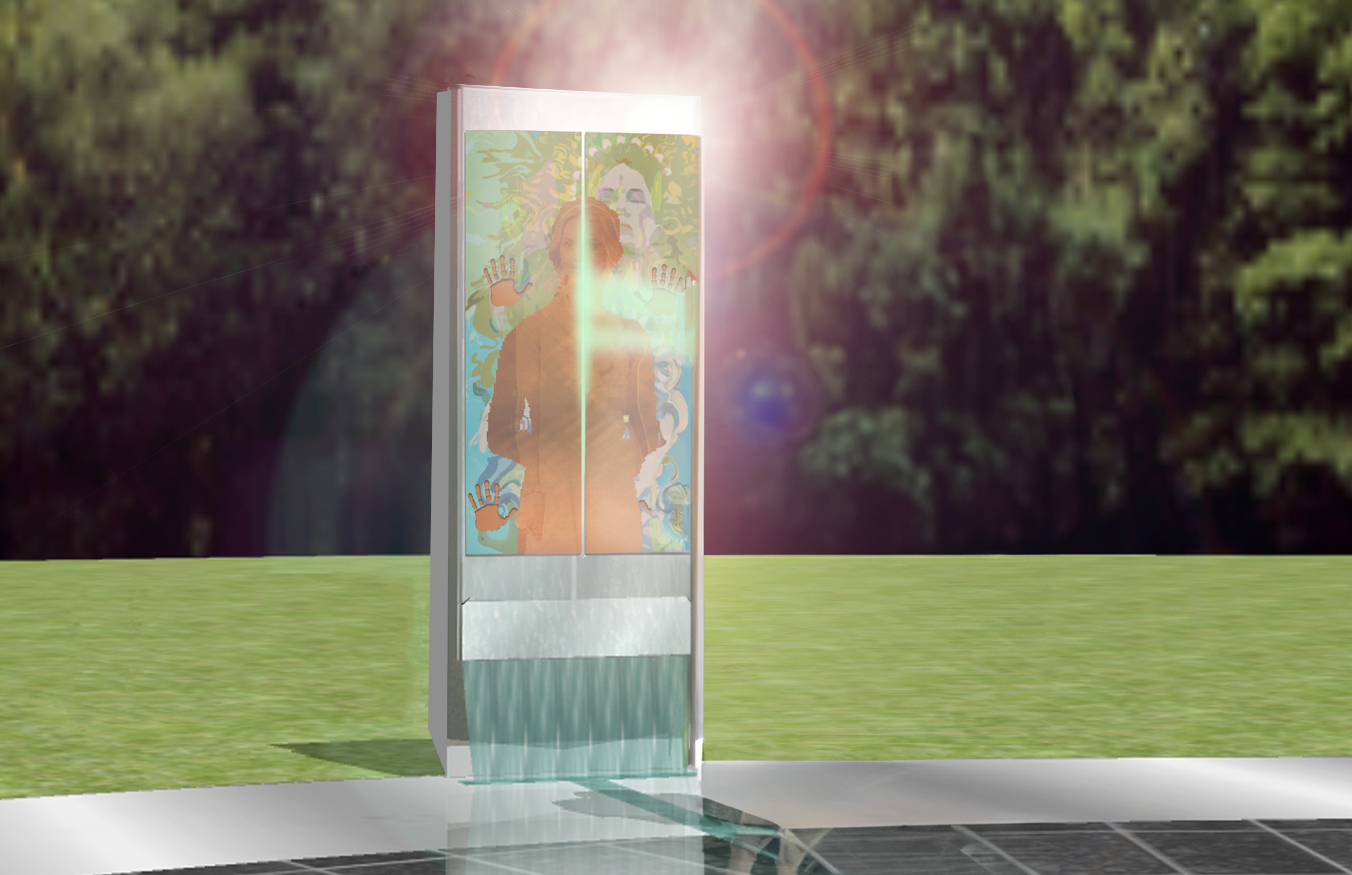 Birdseye view of the Towers of Light